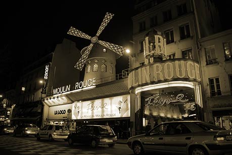 Moulin Rouge by night