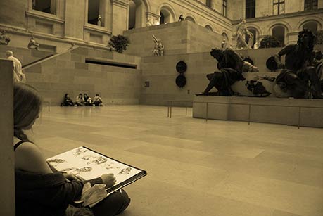 Art Student, The Louvre