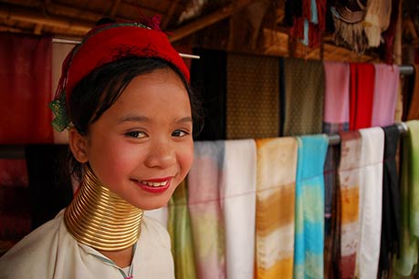 Longneck girl at Mae Ai, Thailand