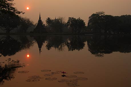 Sukhothai dawn, Thailand