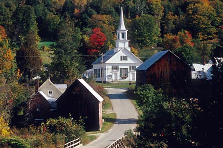 Village on Waits River, Vermont