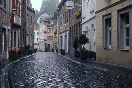 Cobbled street, Stolberg, Germany