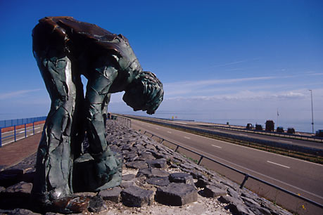 Statue on Afsluitdijk, Holland