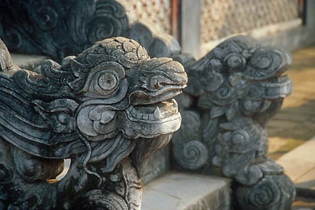 Stonework detail, Imperial City, Hue, Vietnam