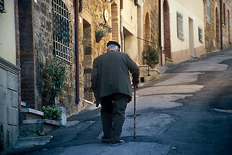 Man in Montalcino, Tuscany