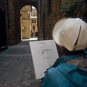 Artist, Pienza