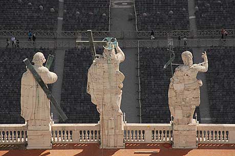 Statues at St Peters, Rome