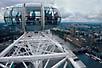 London eye caspsule and view of Westminster